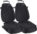 Dog Seat Cover Cars Trucks Suvs, Thick 600D Heavy Duty Pets Car Seat Cover, Waterproof & Wear-Resistant Durable Nonslip Backing & Hammock Convertible, Black, 2 Pack